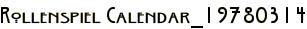 Rollenspiel Calendar_19780314