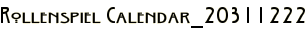 Rollenspiel Calendar_20311222