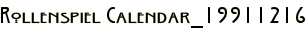 Rollenspiel Calendar_19911216