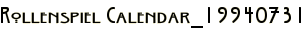 Rollenspiel Calendar_19940731