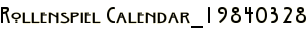 Rollenspiel Calendar_19840328