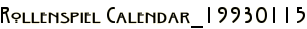 Rollenspiel Calendar_19930115