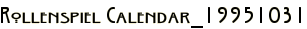 Rollenspiel Calendar_19951031