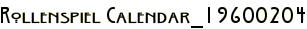 Rollenspiel Calendar_19600204