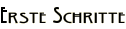 Erste Schritte
