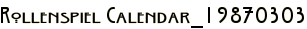 Rollenspiel Calendar_19870303