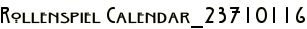 Rollenspiel Calendar_23710116