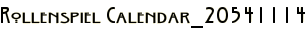 Rollenspiel Calendar_20541114
