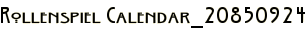 Rollenspiel Calendar_20850924