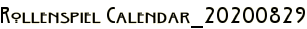 Rollenspiel Calendar_20200829