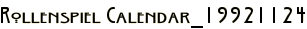 Rollenspiel Calendar_19921124