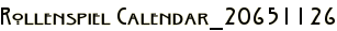 Rollenspiel Calendar_20651126