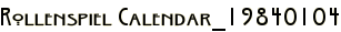 Rollenspiel Calendar_19840104