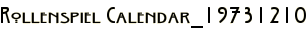 Rollenspiel Calendar_19731210