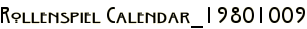 Rollenspiel Calendar_19801009