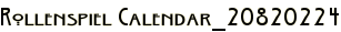 Rollenspiel Calendar_20820224
