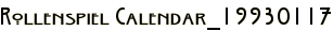 Rollenspiel Calendar_19930117