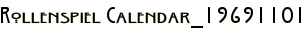 Rollenspiel Calendar_19691101