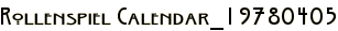 Rollenspiel Calendar_19780405
