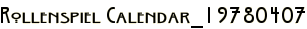 Rollenspiel Calendar_19780407