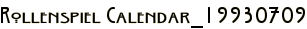 Rollenspiel Calendar_19930709