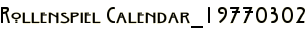 Rollenspiel Calendar_19770302
