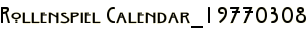 Rollenspiel Calendar_19770308