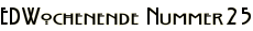 EDWochenende Nummer25