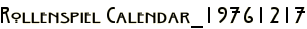 Rollenspiel Calendar_19761217