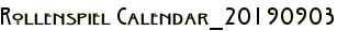 Rollenspiel Calendar_20190903
