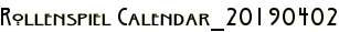 Rollenspiel Calendar_20190402