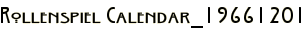 Rollenspiel Calendar_19661201