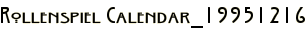 Rollenspiel Calendar_19951216