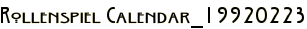 Rollenspiel Calendar_19920223