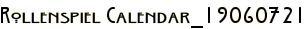 Rollenspiel Calendar_19060721