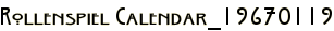Rollenspiel Calendar_19670119