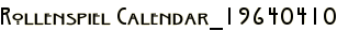Rollenspiel Calendar_19640410