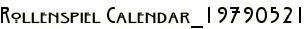 Rollenspiel Calendar_19790521