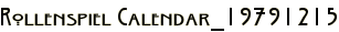 Rollenspiel Calendar_19791215