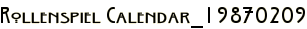 Rollenspiel Calendar_19870209
