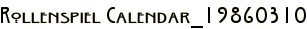 Rollenspiel Calendar_19860310