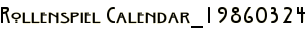 Rollenspiel Calendar_19860324