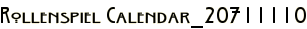 Rollenspiel Calendar_20711110