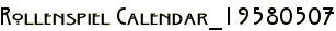 Rollenspiel Calendar_19580507
