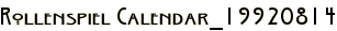 Rollenspiel Calendar_19920814