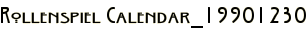 Rollenspiel Calendar_19901230