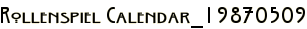 Rollenspiel Calendar_19870509